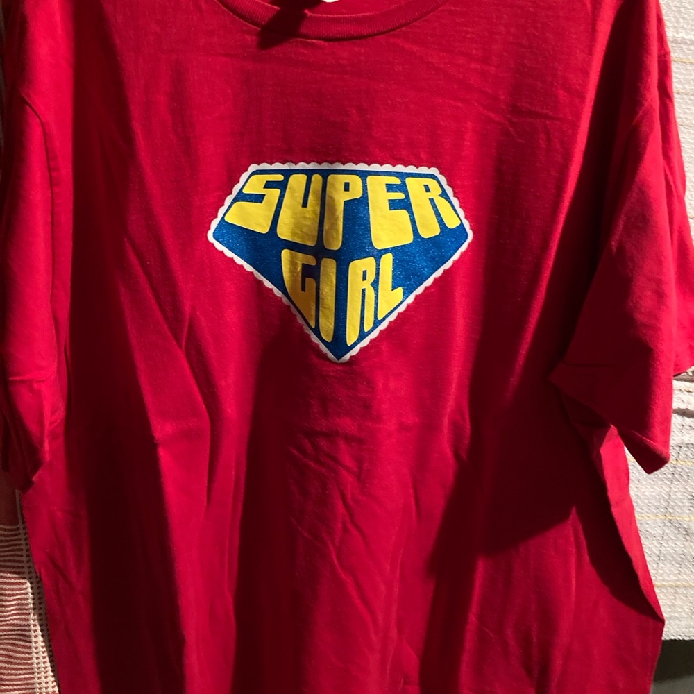 Vintage Supergirl T-Shirt Shirt from Warner Brothers store 2X Superman